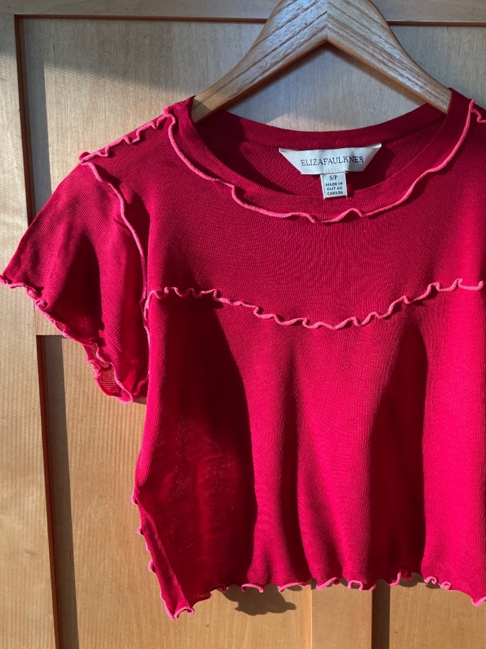 Eliza Faulkner S/P Red Crop Top